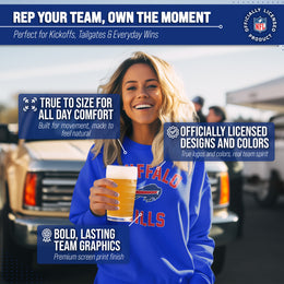 Buffalo Bills NFL Adult Gameday Football Crewneck Sweatshirt - Royal