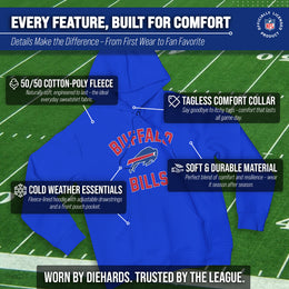 Buffalo Bills Team Fan Apparel NFL  Gameday Hoodie - Royal