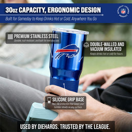 Buffalo Bills NFL 30oz Gameday Stainless Steel Tumbler - Royal