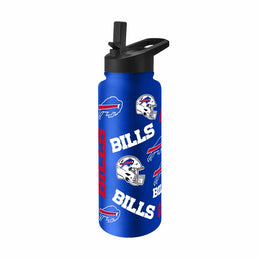 Buffalo Bills NFL 34oz Quencher Stainless Steel Insulated Water Bottle - Royal