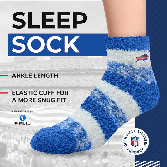Buffalo Bills NFL Fuzzy Slipper Socks Women - Royal