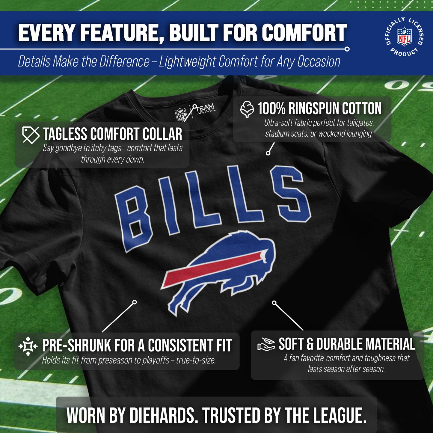 Buffalo Bills NFL Home Team Tee - Black