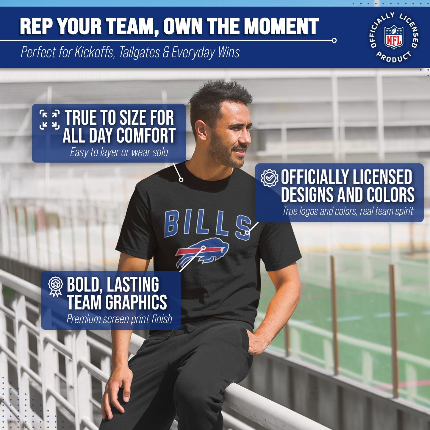 Buffalo Bills NFL Home Team Tee - Black