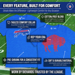 Buffalo Bills NFL Modern Throwback T-shirt - Royal