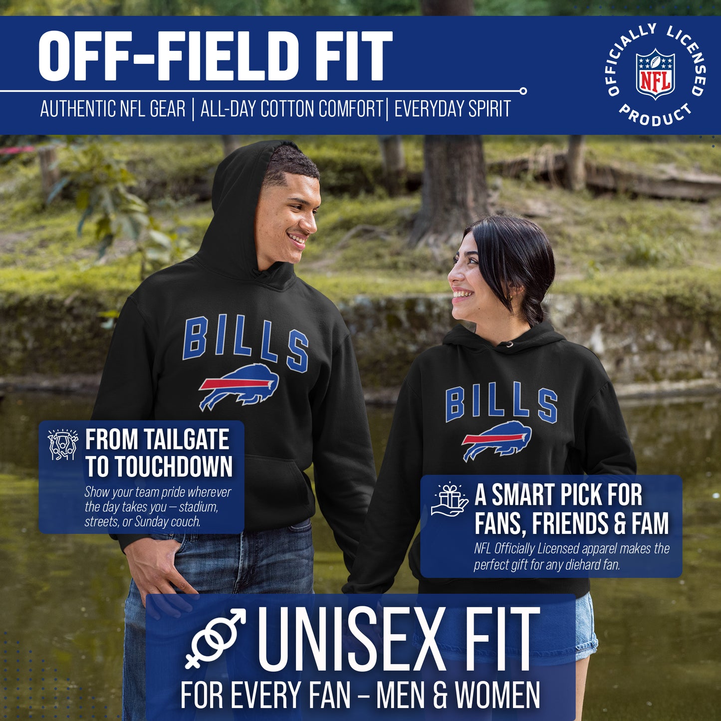 Buffalo Bills NFL Home Team Hoodie - Black