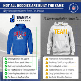 Buffalo Bills NFL Adult Unisex All Star Soft Fleece Hooded Sweatshirt - Royal Heather