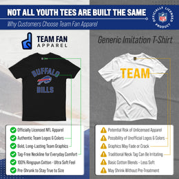 Buffalo Bills NFL Youth Gameday Football T-Shirt - Black