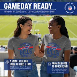 Buffalo Bills NFL Womens Short Sleeve Property of Tshirt - Gray