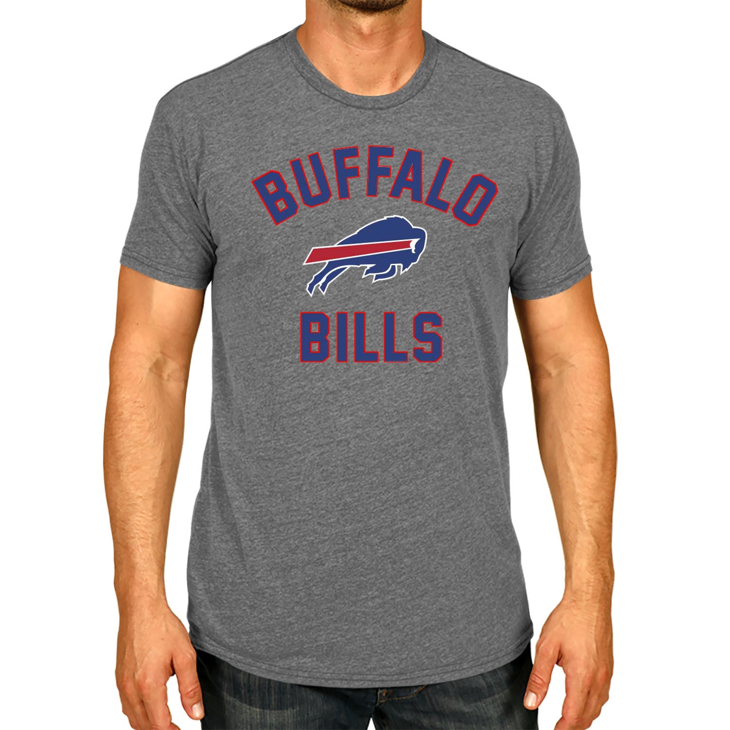 Buffalo Bills Team Fan Apparel NFL  Adult Gameday T-Shirt - Sport Gray