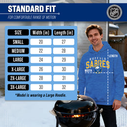 Buffalo Sabres NHL Adult Unisex Powerplay Hooded Sweatshirt - Royal