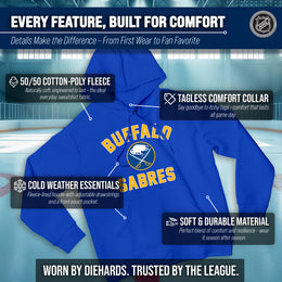 Buffalo Sabres Hoodie Pullover Sweatshirt - Royal