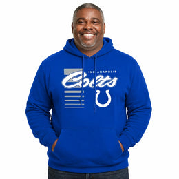 Indianapolis Colts  Retro Script Fleece Hoodie - Royal