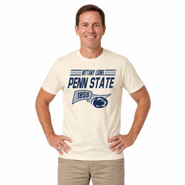 Penn State Nittany Lions  Varsity Club Pennant Shirt - Off White