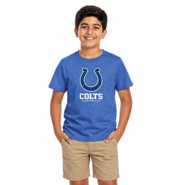 Indianapolis Colts  Youth NFL Large Logo Short Sleeve Football Tee - Royal