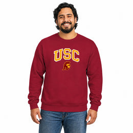 USC Trojans  NCAA Tackle Twill Crewneck Sweatshirt Men Women - Cardinal