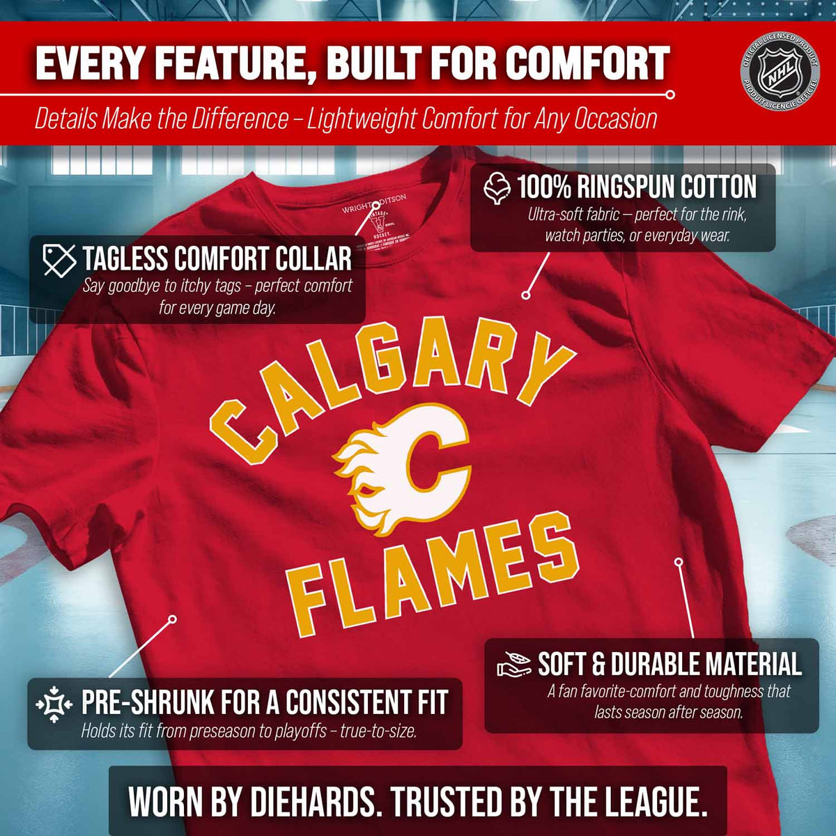 Calgary Flames NHL Gameday T-Shirt - Red