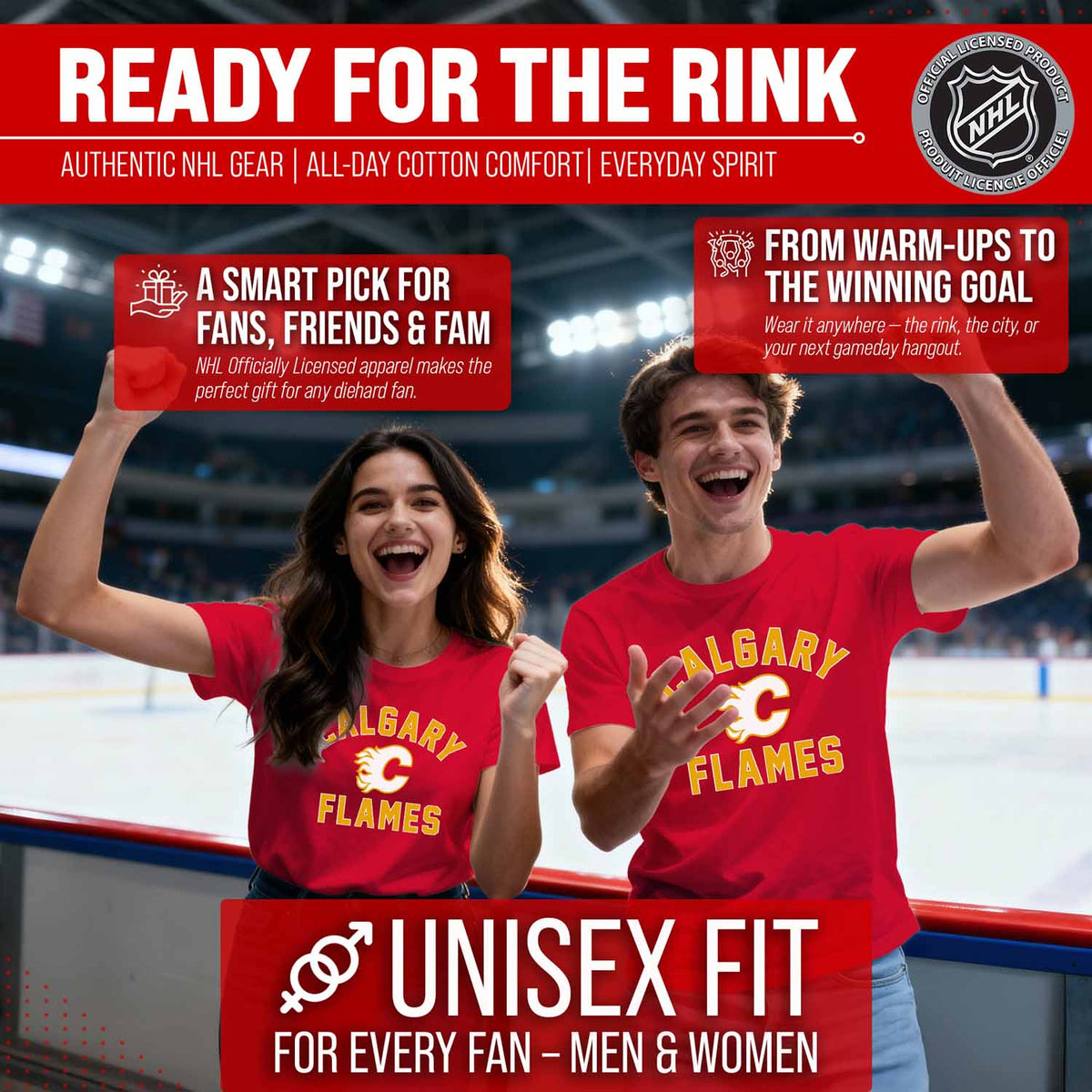 Calgary Flames NHL Gameday T-Shirt - Red