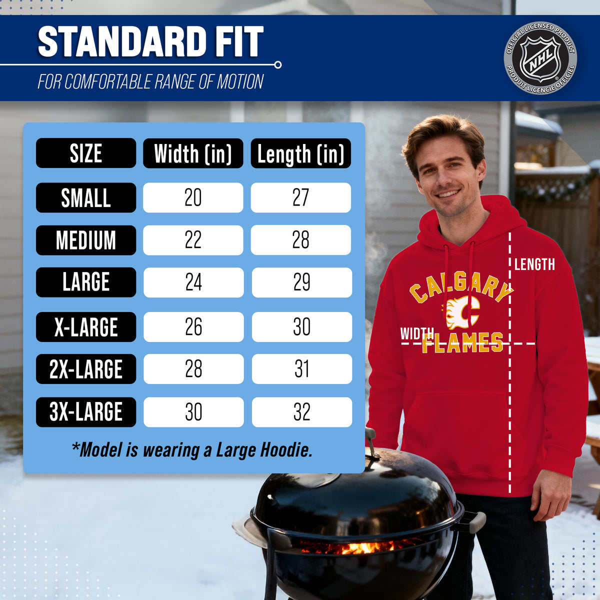 Calgary Flames Hoodie Pullover Sweatshirt - Red