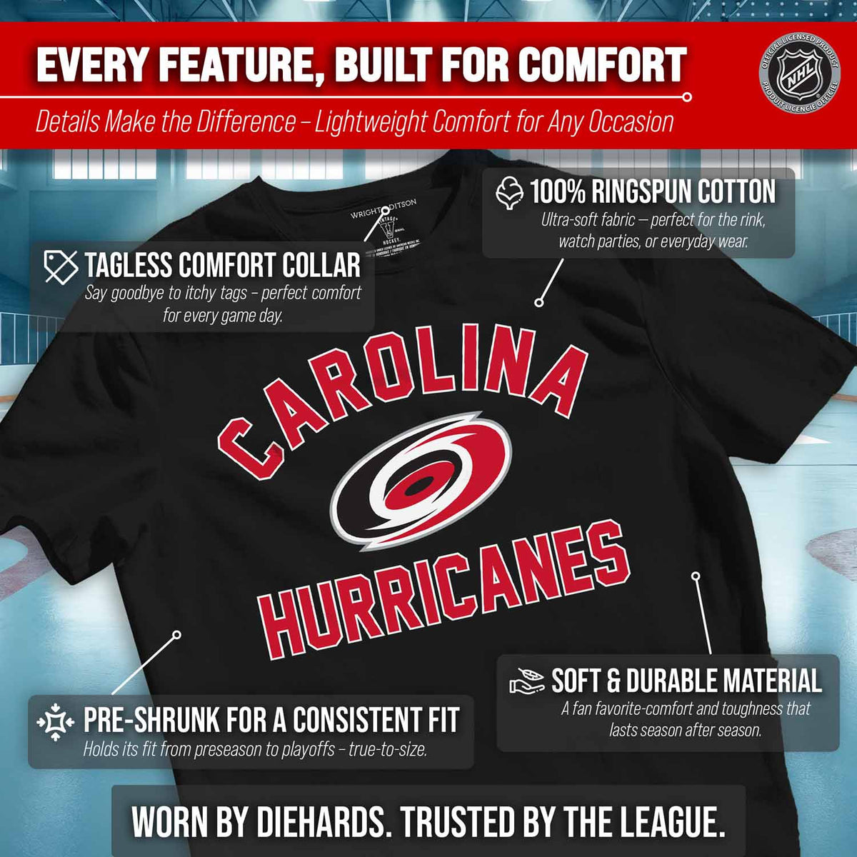 Carolina Hurricanes NHL Gameday T-Shirt - Black