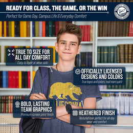 Cal Golden Bears Adult MVP Heathered Cotton Blend T-Shirt - Navy