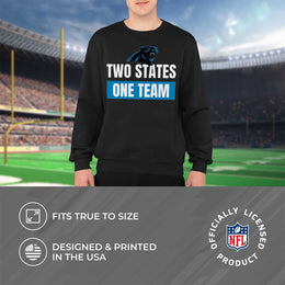 Carolina Panthers NFL Adult Slogan Crewneck Sweatshirt - Black