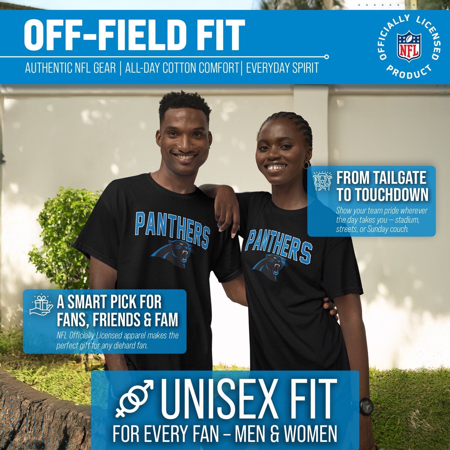 Carolina Panthers NFL Home Team Tee - Black