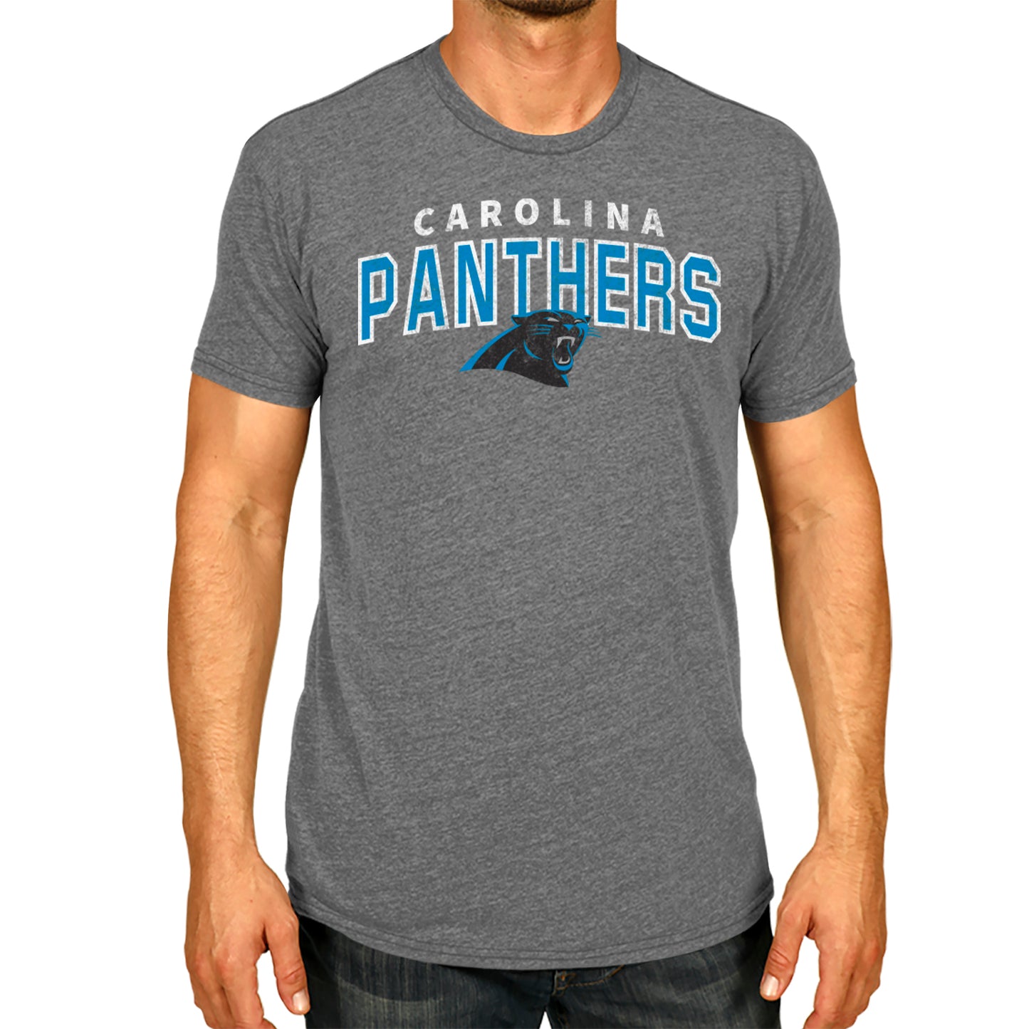 Carolina Panthers NFL Starting Fresh Short Sleeve Heather T-Shirt - Sport Gray