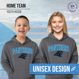 Carolina Panthers NFL Youth Home Team Hoodie- Kids Hooded Sweatshirt - Sport Gray