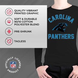 Carolina Panthers NFL Gameday Youth Football Long Sleeve Shirt - Black