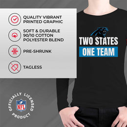 Carolina Panthers NFL Youth Team Slogan Long Sleeve Shirt  - Black