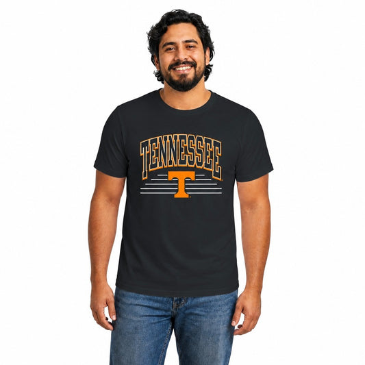 Tennessee Volunteers  Overtime Classics Unisex Cotton T-Shirt Short Sleeve - Black
