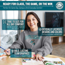 Coastal Carolina Chanticleers Adult Arch & Logo Soft Style Gameday Crewneck Sweatshirt - Graphite
