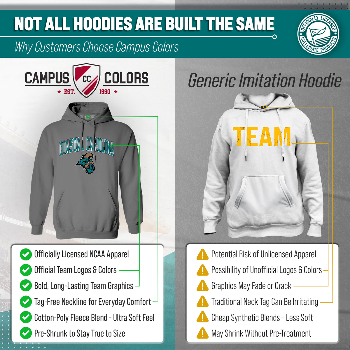 CCAR Arch & Logo Gameday Hoodie - Graphite
