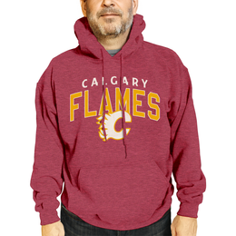 Calgary Flames NHL Adult Unisex Powerplay Hooded Sweatshirt - Red