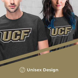 Central Florida Knights Campus Colors NCAA Adult Cotton Blend Charcoal Tagless T-Shirt - Charcoal