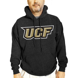 Central Florida Knights NCAA Adult Cotton Blend Charcoal Hooded Sweatshirt - Charcoal