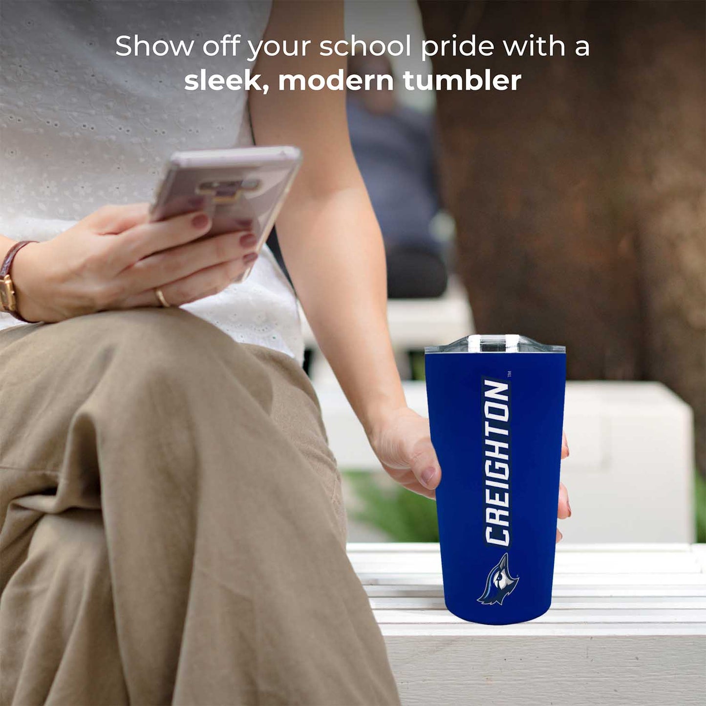 Creighton Bluejays Campus Colors  NCAA Tumbler - Blue
