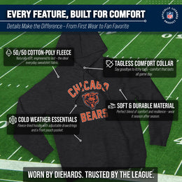 Chicago Bears Team Fan Apparel NFL  Gameday Hoodie - Heathered Charcoal