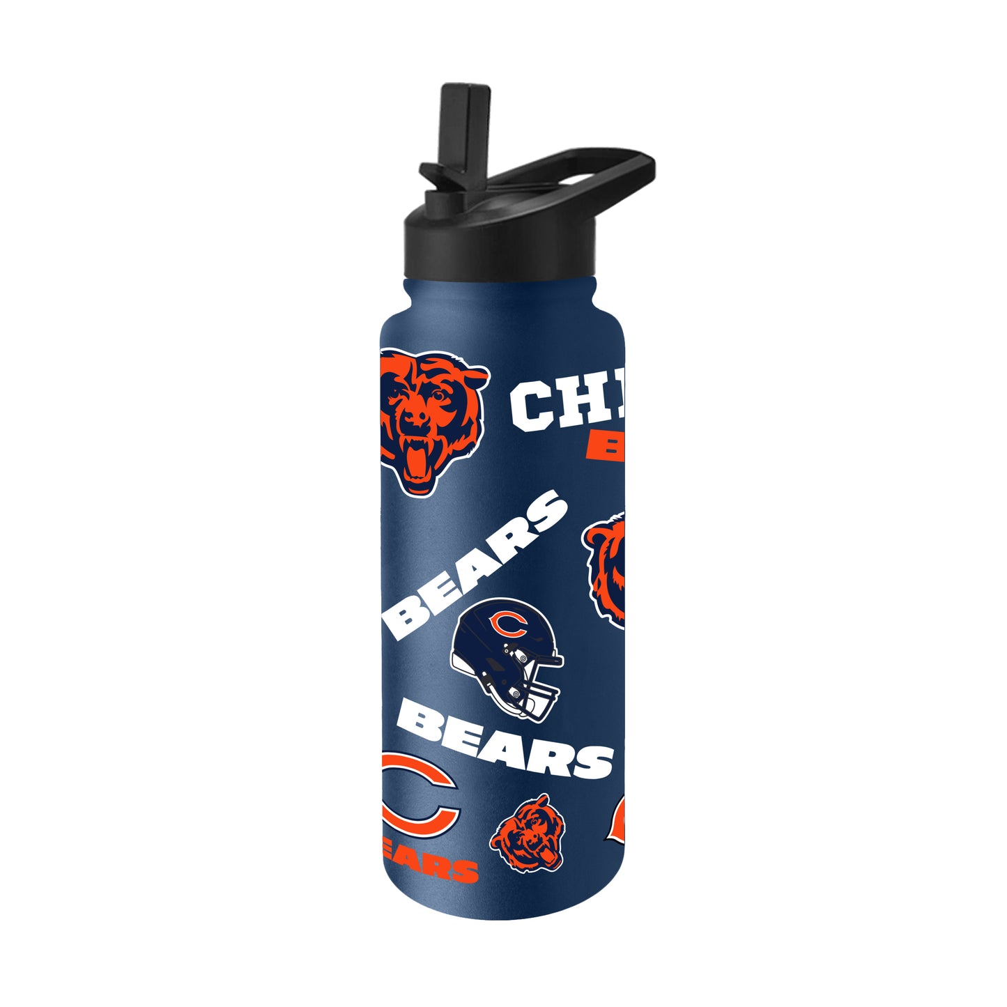 Chicago Bears NFL 34oz Quencher Stainless Steel Insulated Water Bottle - Navy