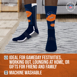 Chicago Bears NFL V Curve  Socks - Team Color
