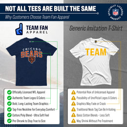 Chicago Bears NFL Starting Fresh Short Sleeve Heather T-Shirt - Navy