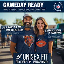 Chicago Bears NFL Modern Throwback T-shirt - Navy