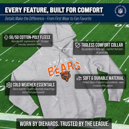 Chicago Bears NFL Adult Unisex Starting Fresh Ultra Soft Fleece Hooded Sweatshirt - Athletic Heather