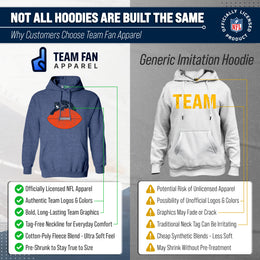 Chicago Bears NFL Adult Unisex Modern Throwback Ultra Soft Fleece Hooded Sweatshirt - Navy