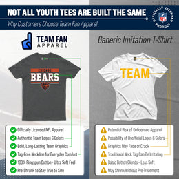 Chicago Bears NFL Youth Short Sleeve Charcoal T Shirt - Charcoal