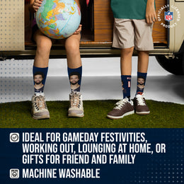 Chicago Bears NFL Youth Roster Player Crew Socks - Navy