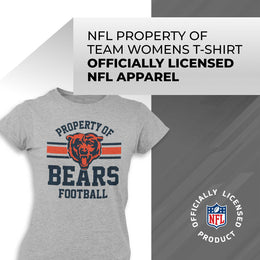 Chicago Bears NFL Women's Property Of Lightweight Plus Size T-Shirt - Sport Gray