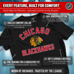 Chicago Blackhawks NHL Gameday T-Shirt - Black