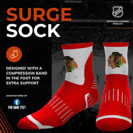 Chicago Blackhawks NHL Youth Surge Socks - Red