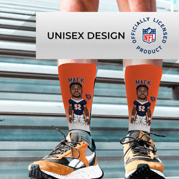 Chicago Bears FBF NFL V Curve Socks - Orange #52